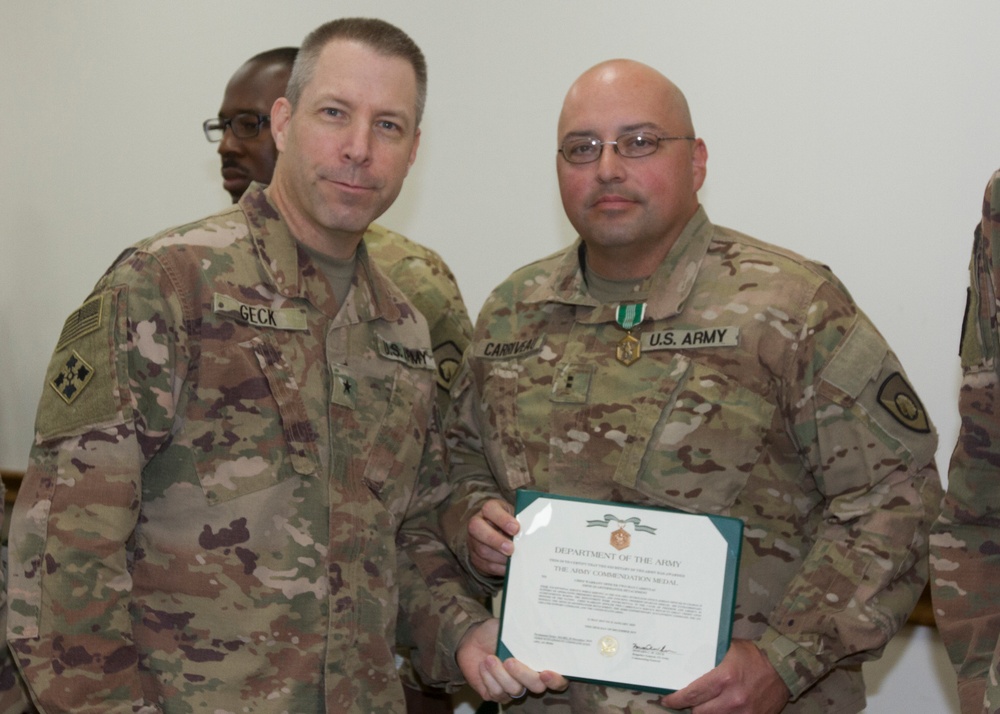 320th Quartermaster Detachment End of Tour Award Ceremony