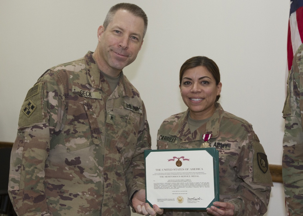 320th Quartermaster Detachment End of Tour Award Ceremony