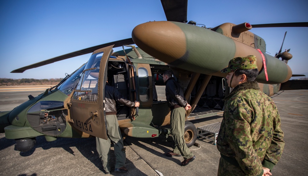 U.S. Marines, Japan Ground Self-Defense Force Hold a Static Display during Exercise Forest Light Western Army