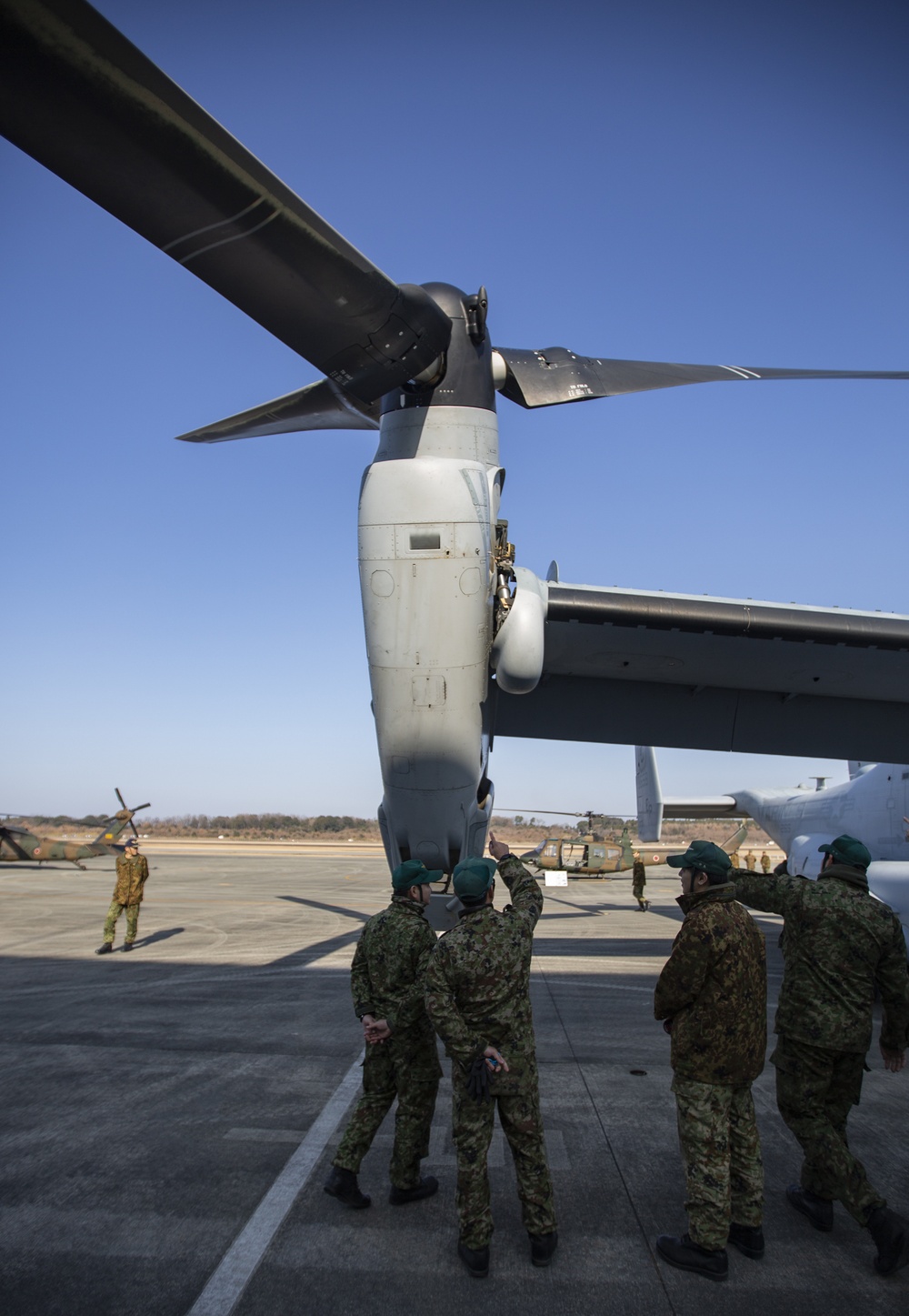 U.S. Marines, Japan Ground Self-Defense Force Hold a Static Display during Exercise Forest Light Western Army