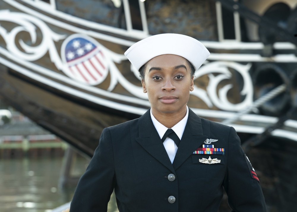 Aviation Ordnanceman 2nd Class Jennifer Jordan Checks into USS Constitution