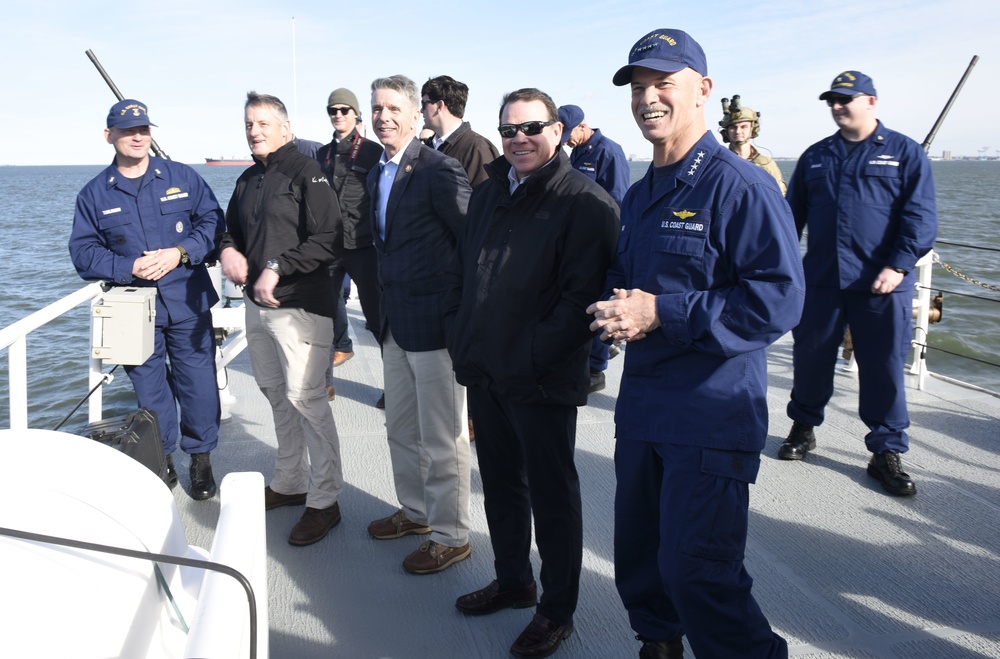 Coast Guard Vice Commandant Adm. Charles Ray hosts congressional delegation visit in Portsmouth, Virginia