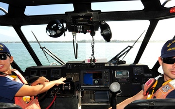 Coast Guard two-boat training
