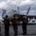 Sailors prepare an F-18 Super Hornet