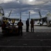 Sailors prepare an F/A-18F Super Hornet and E/A-18G Growler