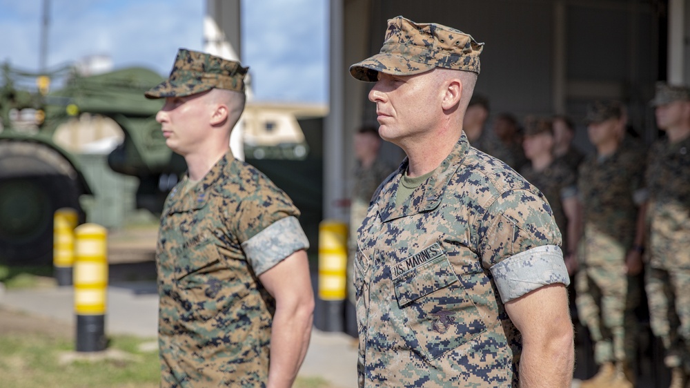 CLB-3 Engineer Service Company Change of Command