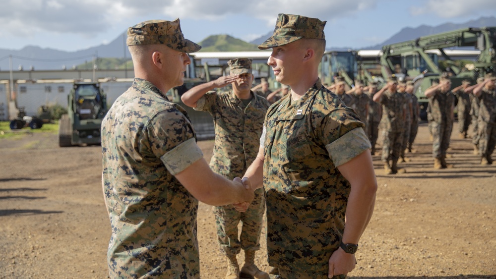 CLB-3 Engineer Service Company Change of Command