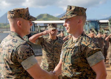 CLB-3 Engineer Service Company Change of Command