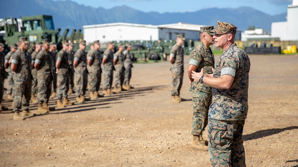 CLB-3 Engineer Service Company Change of Command