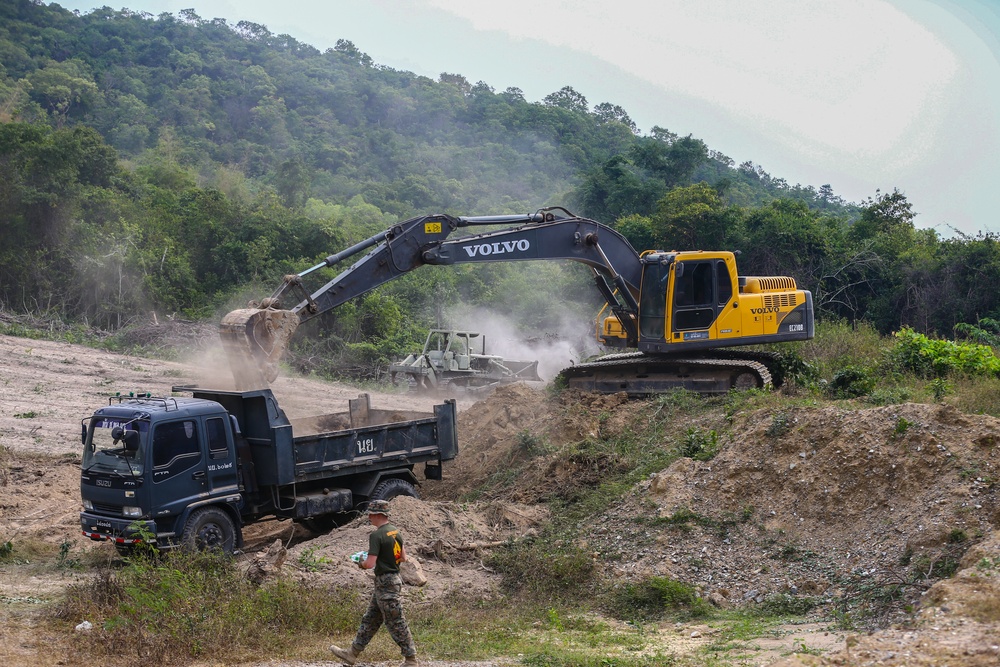 Engineers that Could I Engineers with U.S. and Thai Marines perform general earthwork construction to create additional pistol range facilities