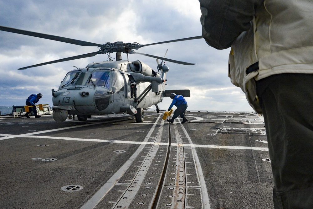 James E. Williams Conducts Training Operations