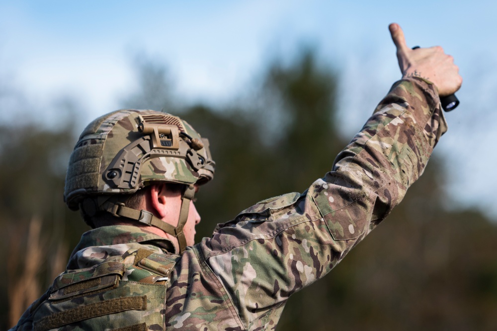 EOD Airman responds to simulated UXO