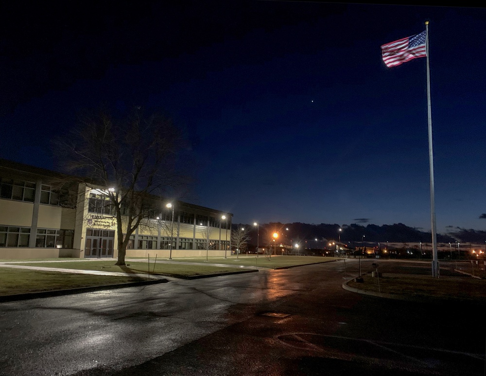 Sunset over 914th ARW Headquarters