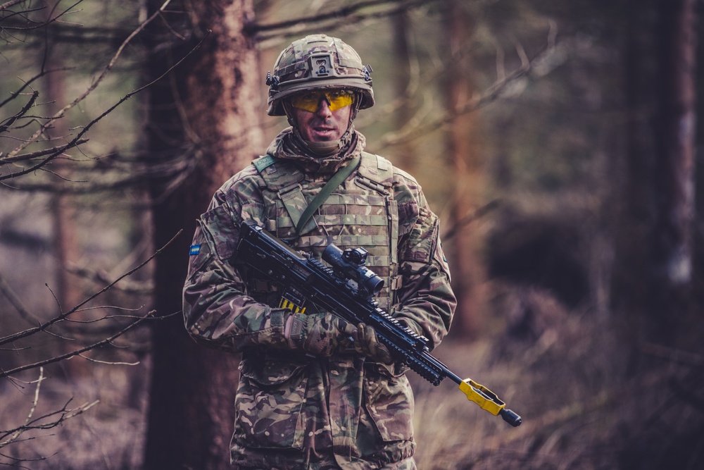 The Royal Scots Dragoon Guards continue force on force reconnaissance exercise