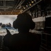 Sailor directs a LCAC in the New York well deck