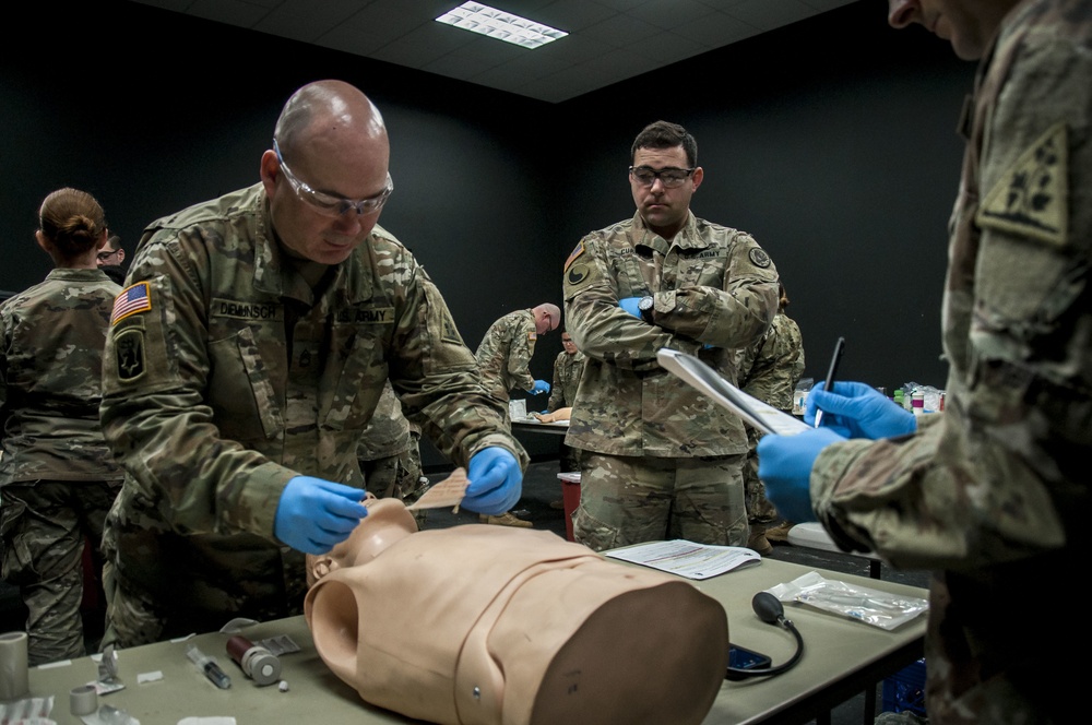 Medics Re-certify skills at CMT Course