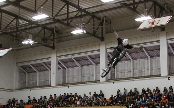 BMX riders, Marines roll through Hawaii during anti-bullying campaign