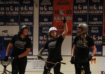 BMX riders, Marines roll through Hawaii during anti-bullying campaign