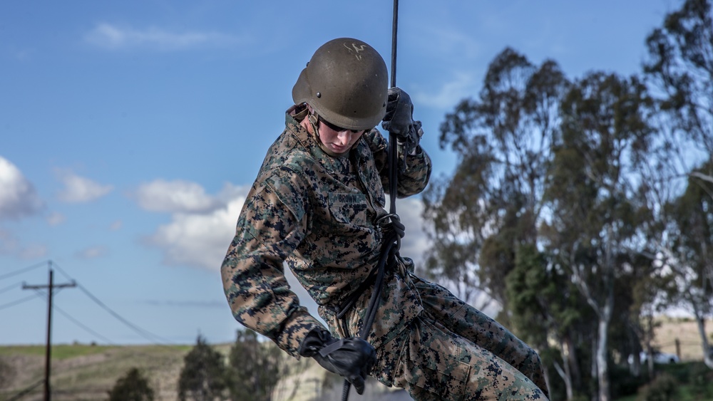 Basic Reconnaissance Course 2-20 conducts helicopter rope suspension techniques training
