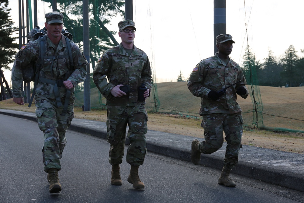 Camp Zama service members commemorate MLK Day with 54-mile march