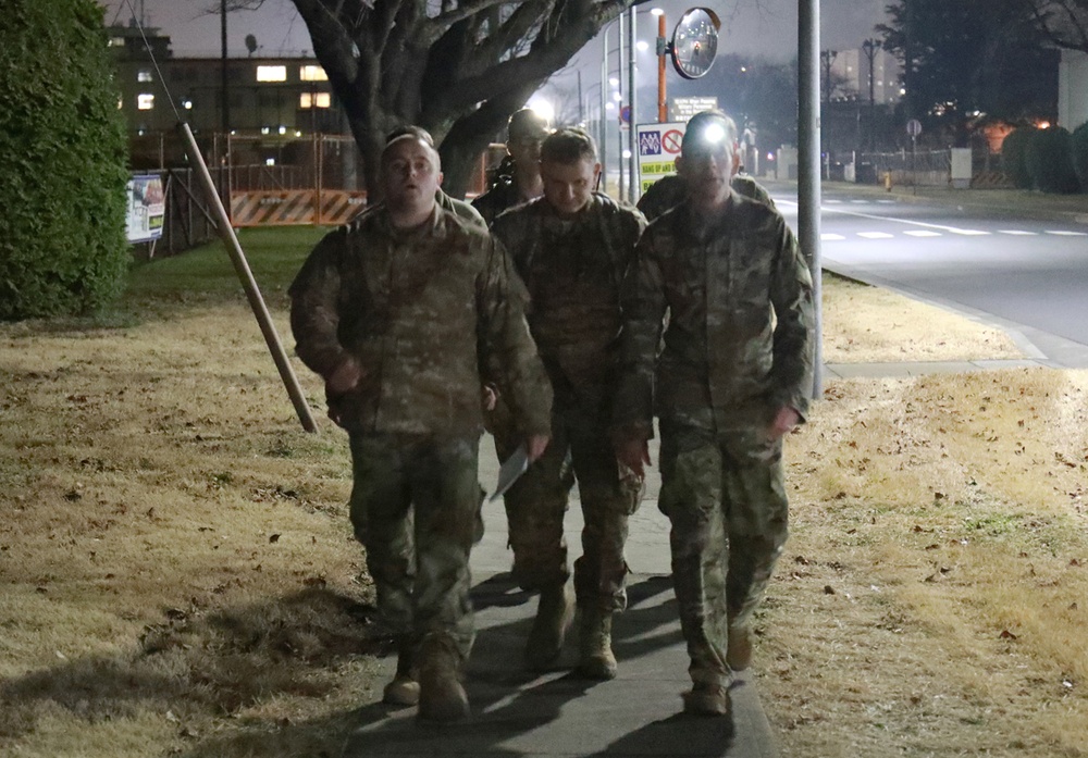 Camp Zama service members commemorate MLK Day with 54-mile march