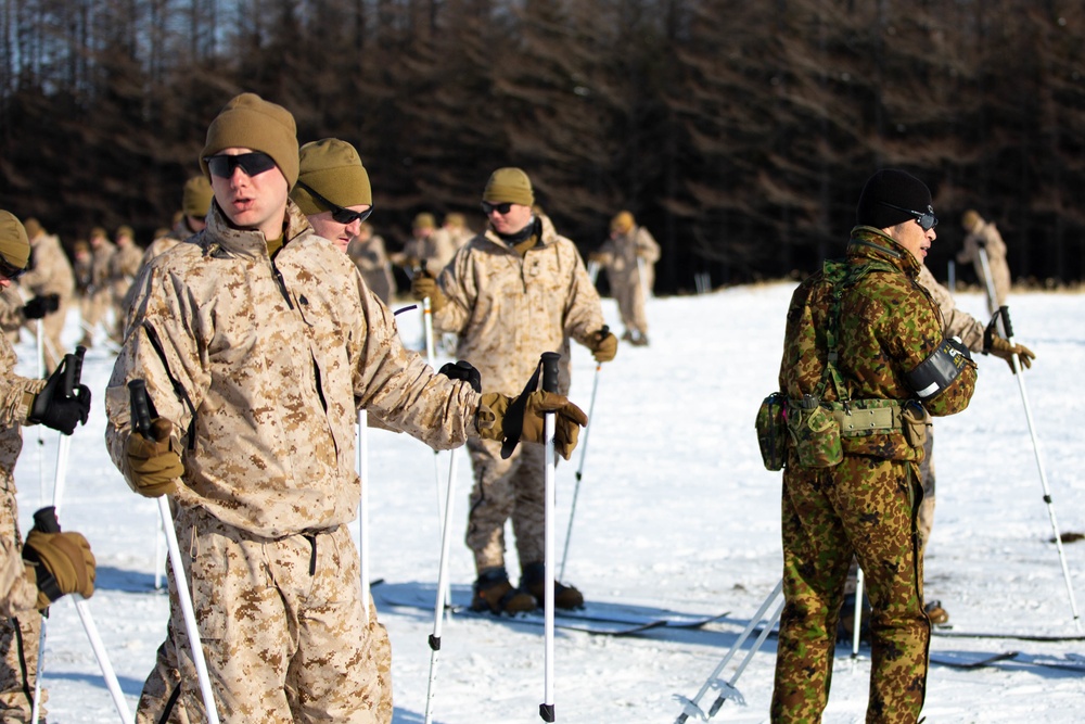 Bilateral ski patrol training during Northern Viper 2020