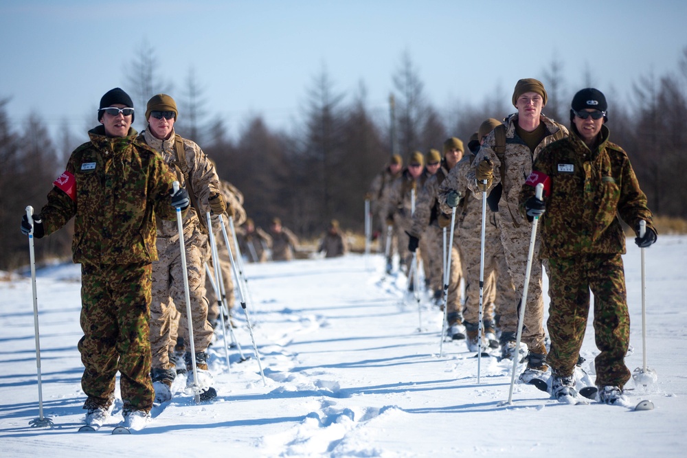 Bilateral ski patrol training during Northern Viper 2020