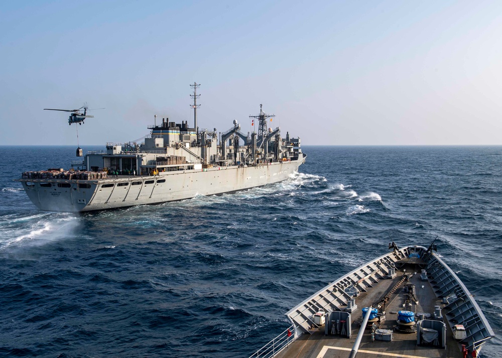 USS Normandy, USNS Supply Conduct Underway Replenishment