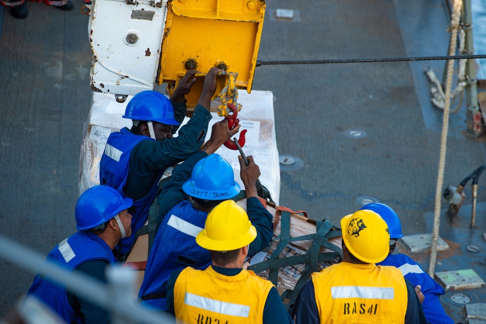 Underway replenishment USS Farragut