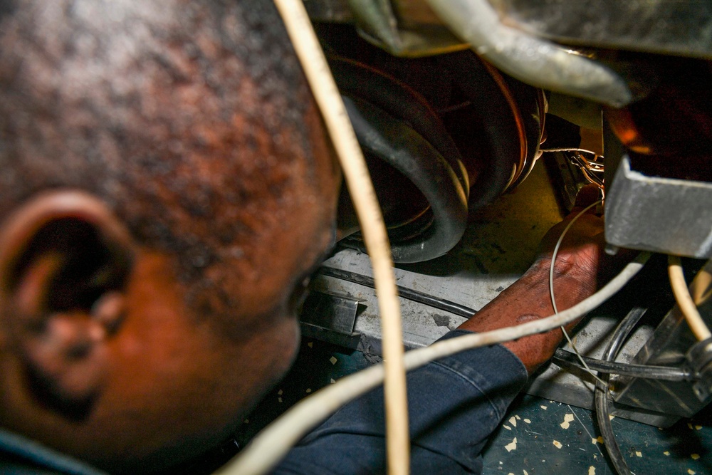 USS Normandy Sailor Rewires Refrigerator Power Supply