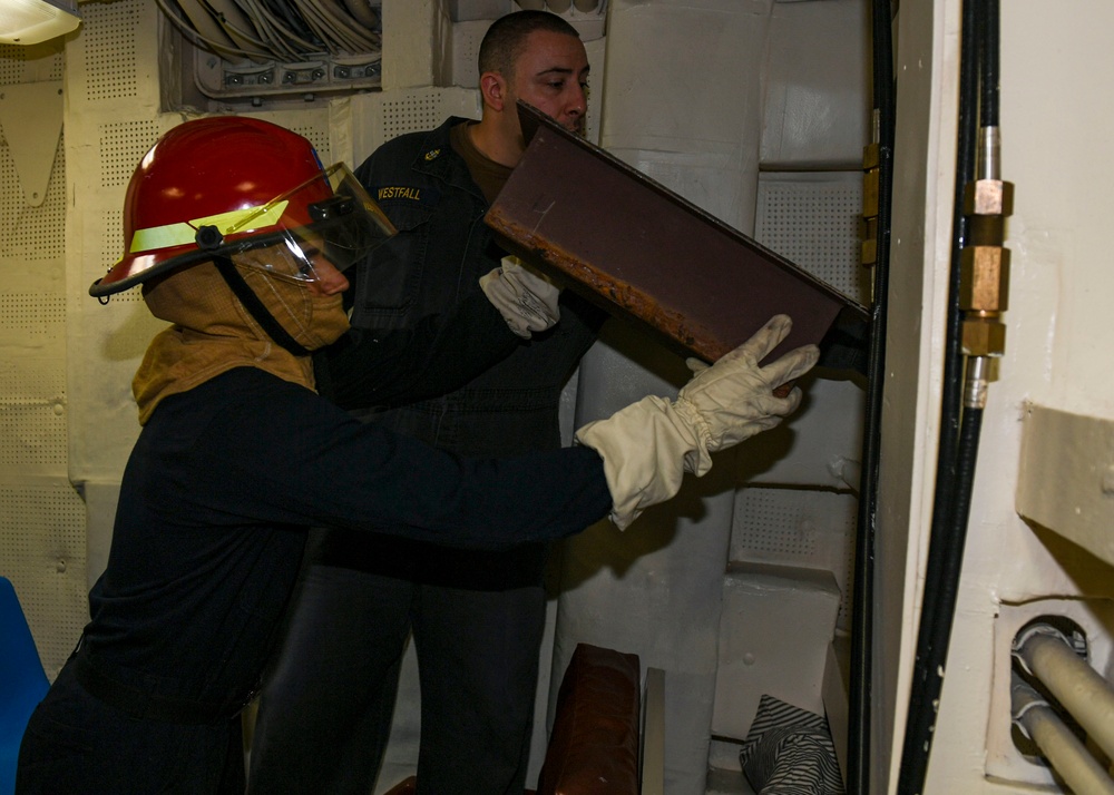 USS Normandy Sailor Places Box Patch