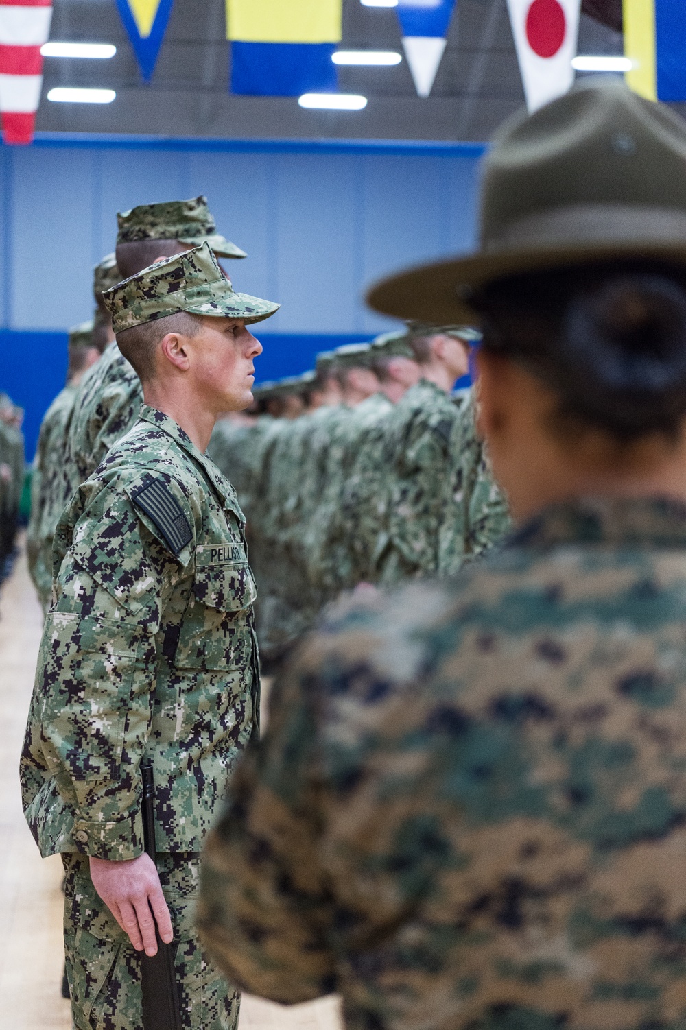 200113-N-TE695-0007 NEWPORT, R.I. (Jan. 13, 2020) -- Navy Officer Candidate School conducts drill and ceremony