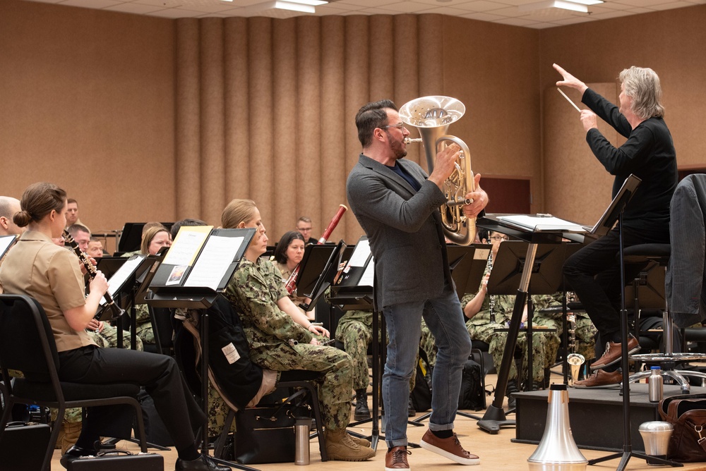 Johan de Meij with the U.S. Navy Concert Band