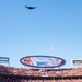 B-2 Spirit from Whiteman AFB ﬂies over Arrowhead Stadium during AFC Championship game