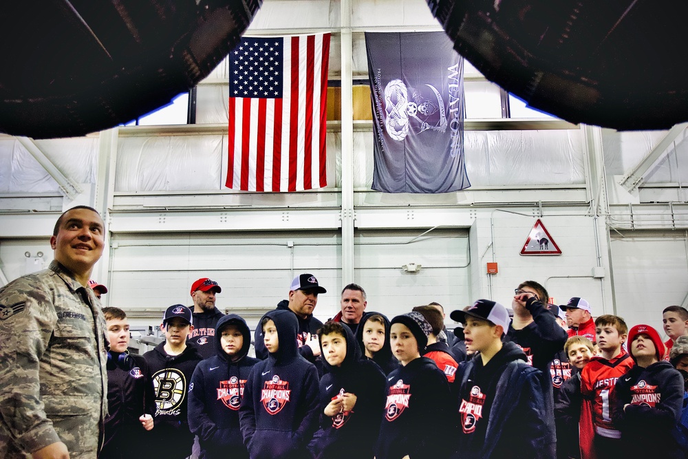 104th Fighter Wing hosts youth football champions