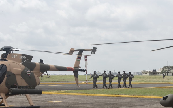 United States delivers MD-530F helicopters to Kenya Defense Force