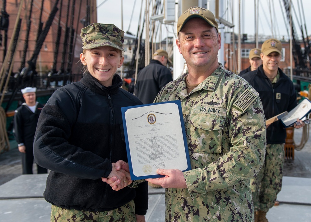 DVIDS Images Vancouver Native Wins USS Constitution Blue Jacket of