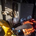 Sailors take fuel samples