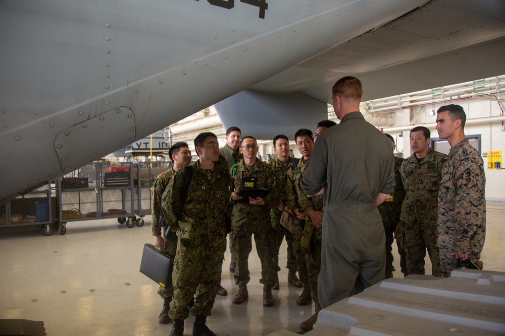 Iron Fist 2020: US Sailors with 1st Medical Battalion demonstrate casualty evacuation procedures to Japan Ground Self-Defense Force soldiers.
