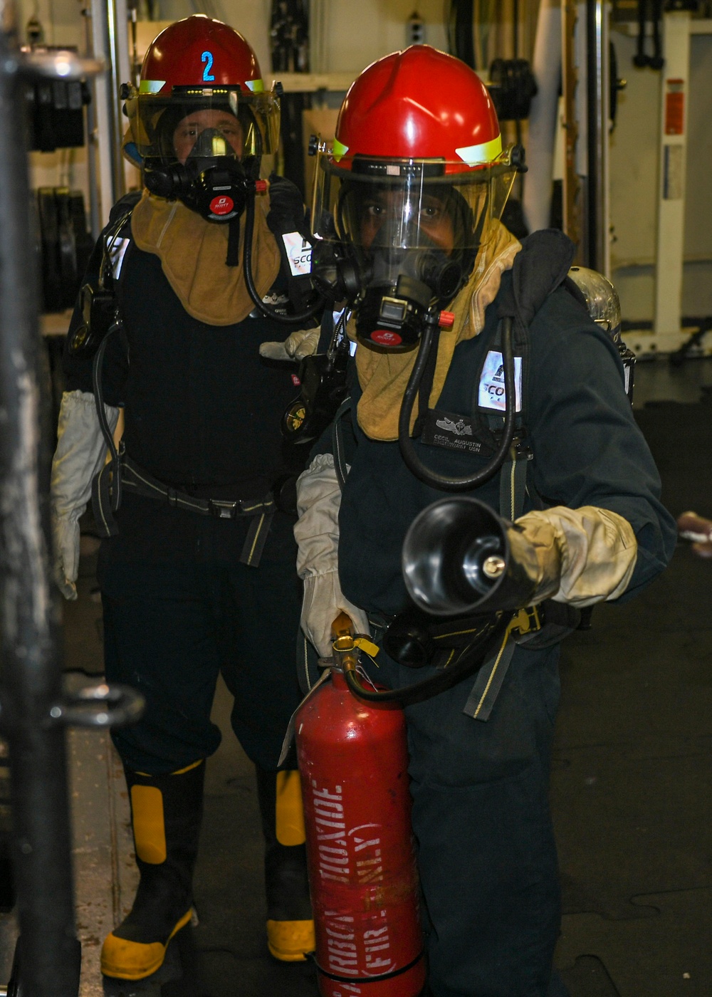 USS Normandy Conducts General Quarters Drill