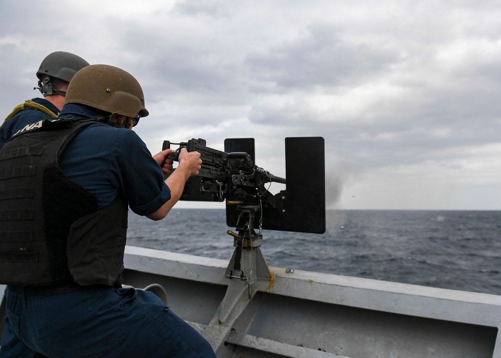 USS Normandy Conducts Live-Fire Exercise