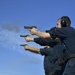 USS Normandy Conducts Small-Arms Gun Shoot