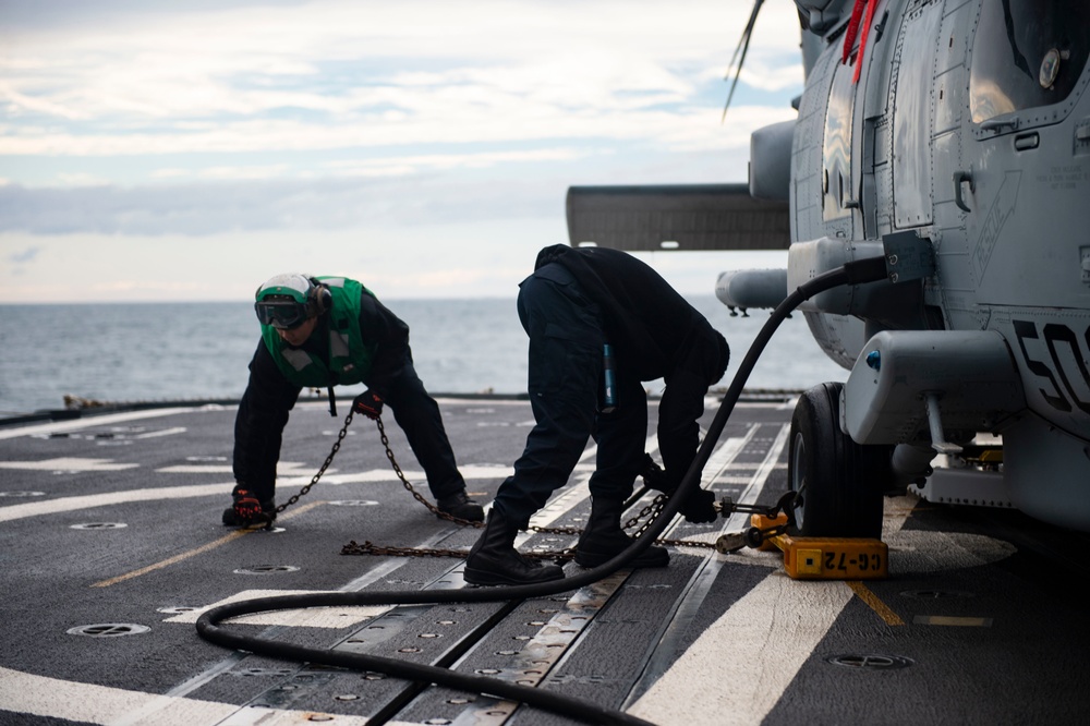 USS Vella Gulf Conducts Operations in the Atlantic Ocean