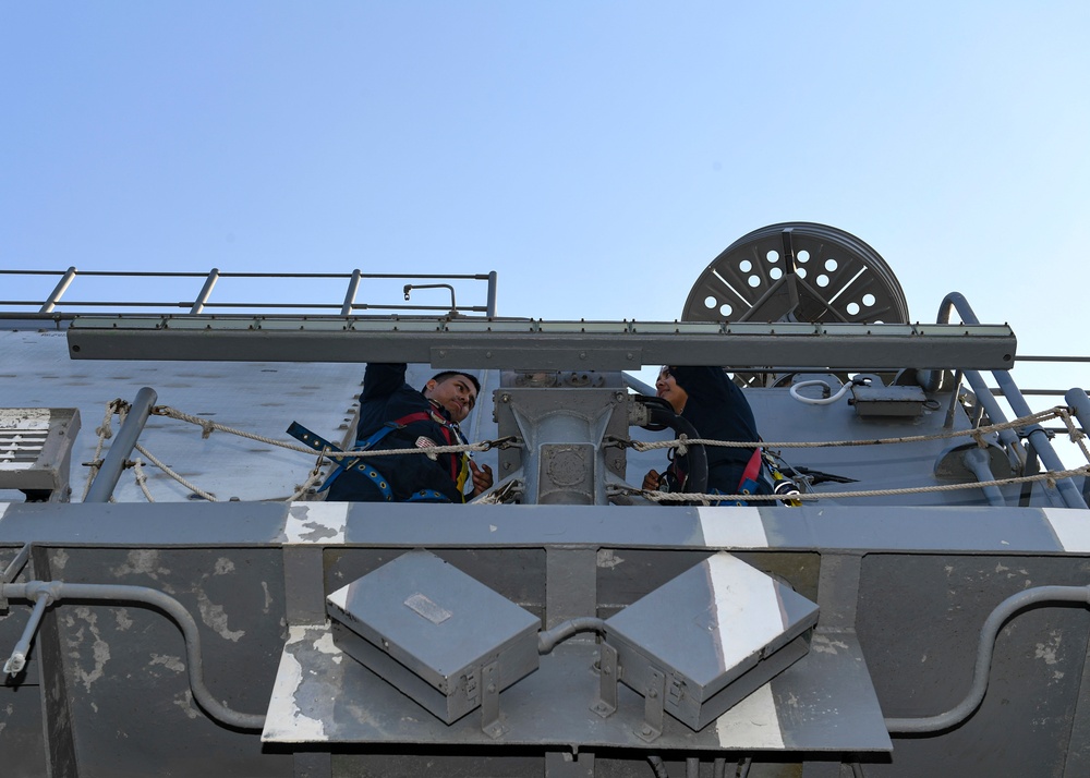 USS Normandy Sailors Perform Semi-Annual Maintenance