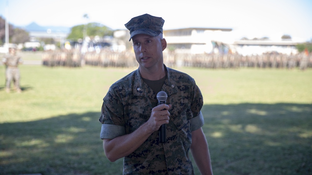 3rd Battalion 3rd Marine Regiment Change of Command Ceremony