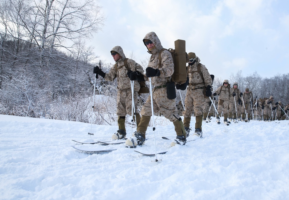 Golf Company Marines with 2/3 Jump and Glide the Slopes for Northern Viper 2020