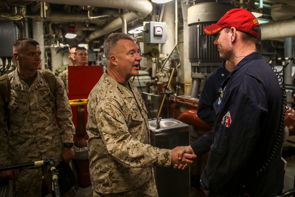 US Central Command Commander Gen. McKenzie visits USS Bataan