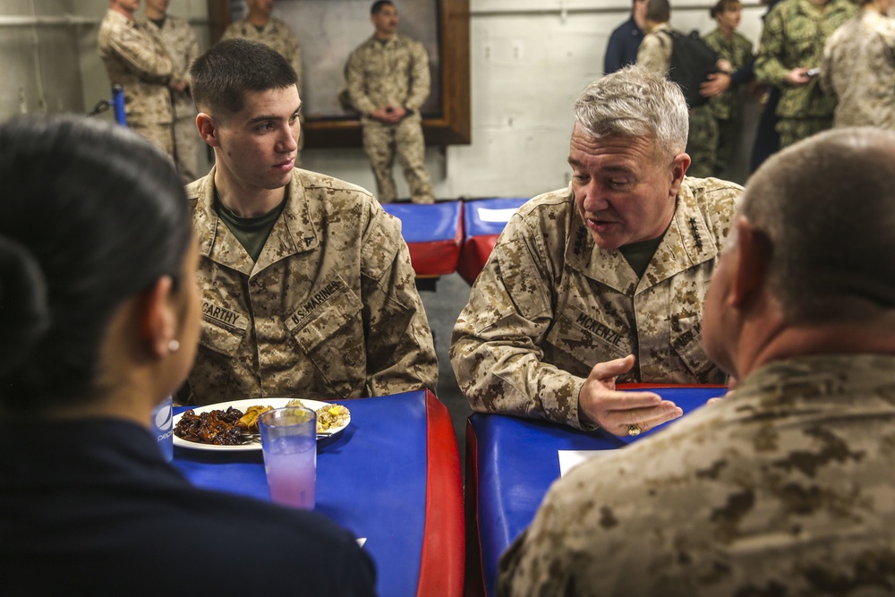 US Central Command Commander Gen. McKenzie visits USS Bataan