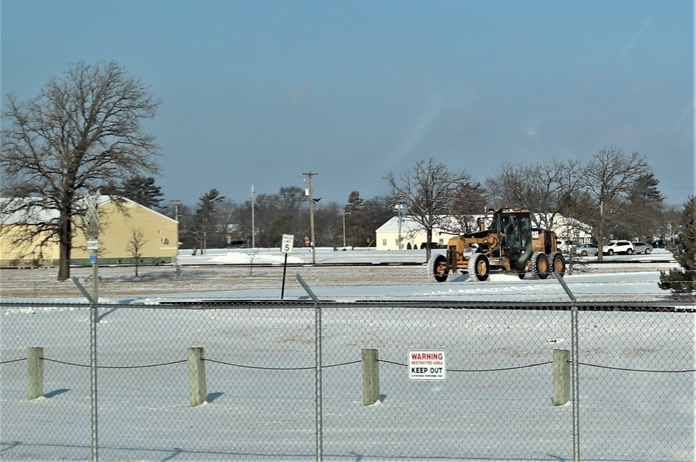 Snow-removal operations at Fort McCoy