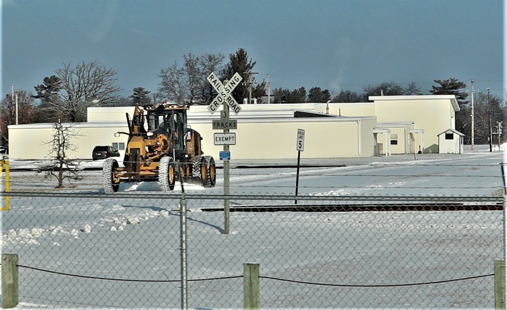 Snow-removal operations at Fort McCoy